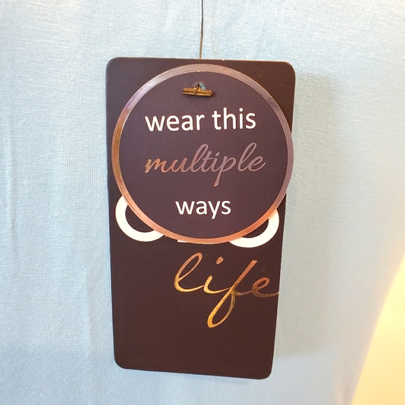 Orb Helena Crisscross Tee in Sky - Picture 6 of 7